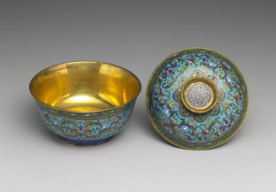 图片[2]-Copper lidded bowl in cloisonne enamels, Qing dynasty (1644-1911)-China Archive